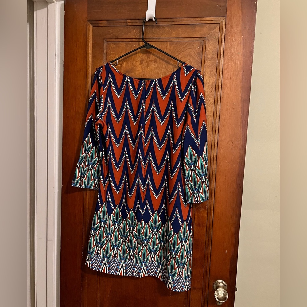 Mod Patterned Dress - Picture 2 of 2
